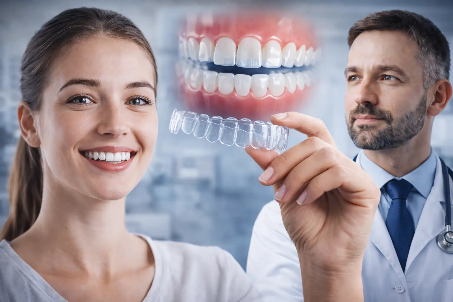 فوائد التقويم الشفاف للأسنان